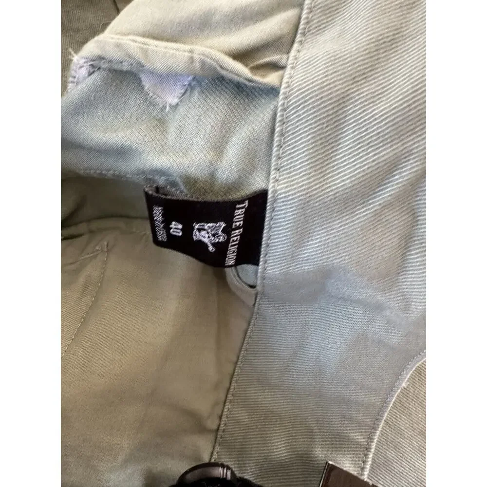 True Religion Men's Cargo Pants Tapered Desert Pine Green NWT Size 40